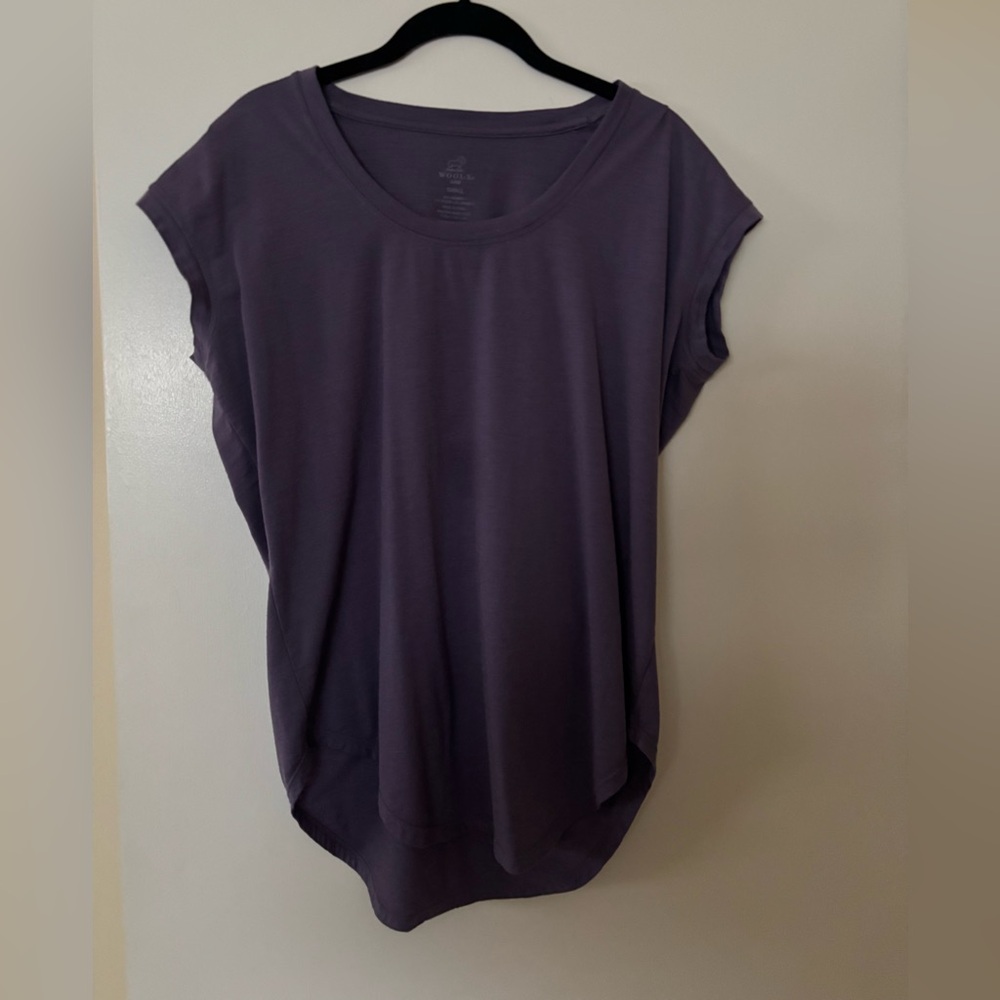 ITEM HAS SOLD Woolx Gabi relaxed fit tunic top size small in Montana grape